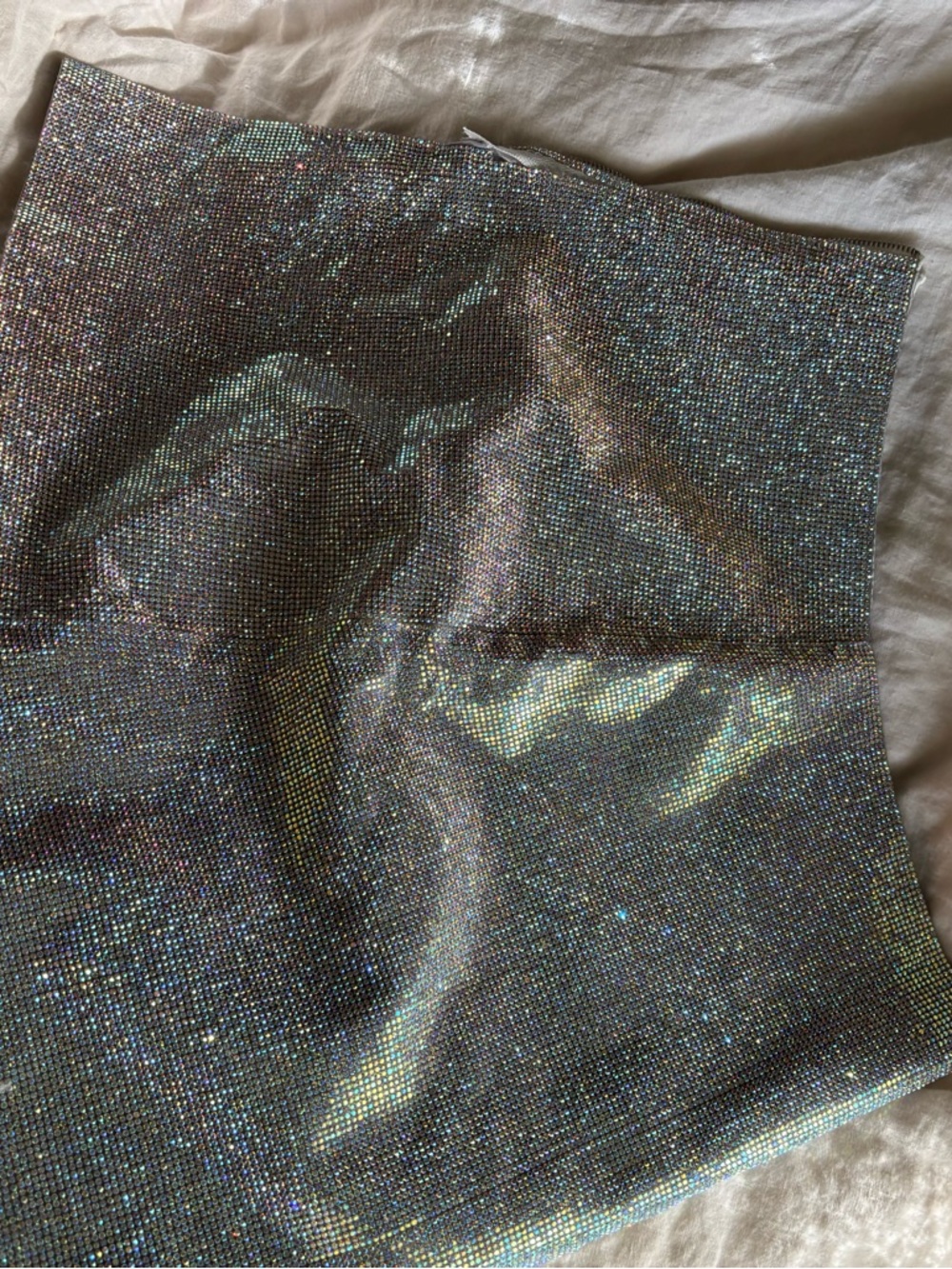 House of Harlow 1960 Iridescent Rhinestone Mini Skirt NWT